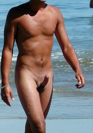 my strong, erected dick on the beach, beach dick