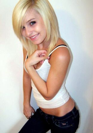 This nubile light-haired ultra-cutie reminds me my ex-gf