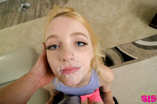 Slim blondie Kate Bloom flashes off her little cupcakes and