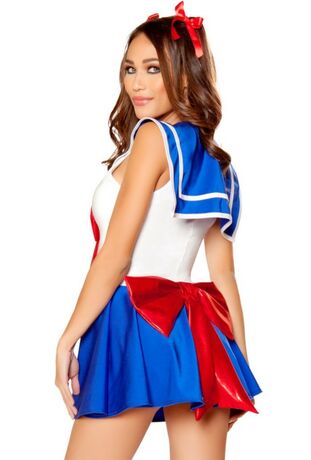 Womens jaw-dropping sailor woman Navy pinup sundress costume