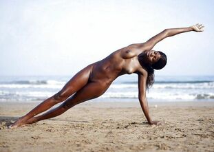 The fresh dark-hued model, a great  shoot on the beach