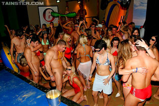 Shaft greedy honeys in bathing suits going insane at the xxx