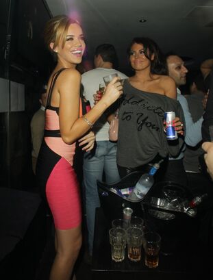 Maria Fowler UPSKIRT hosting a soiree at Nu Bar in Essex :..