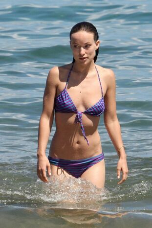 Olivia Wilde in Bathing suit at the Beach in Hawaii..
