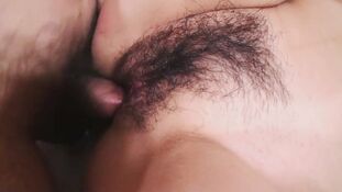 Mind-blowing japanese babe with hairy pussy pulverized..